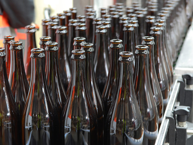 Beer Bottles used in the bottling process
